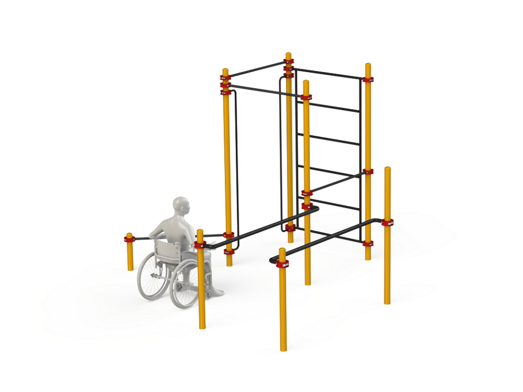 Купить Спортивный комплекс для инвалидов-колясочников Spektr Sport WRK-D18_89mm,