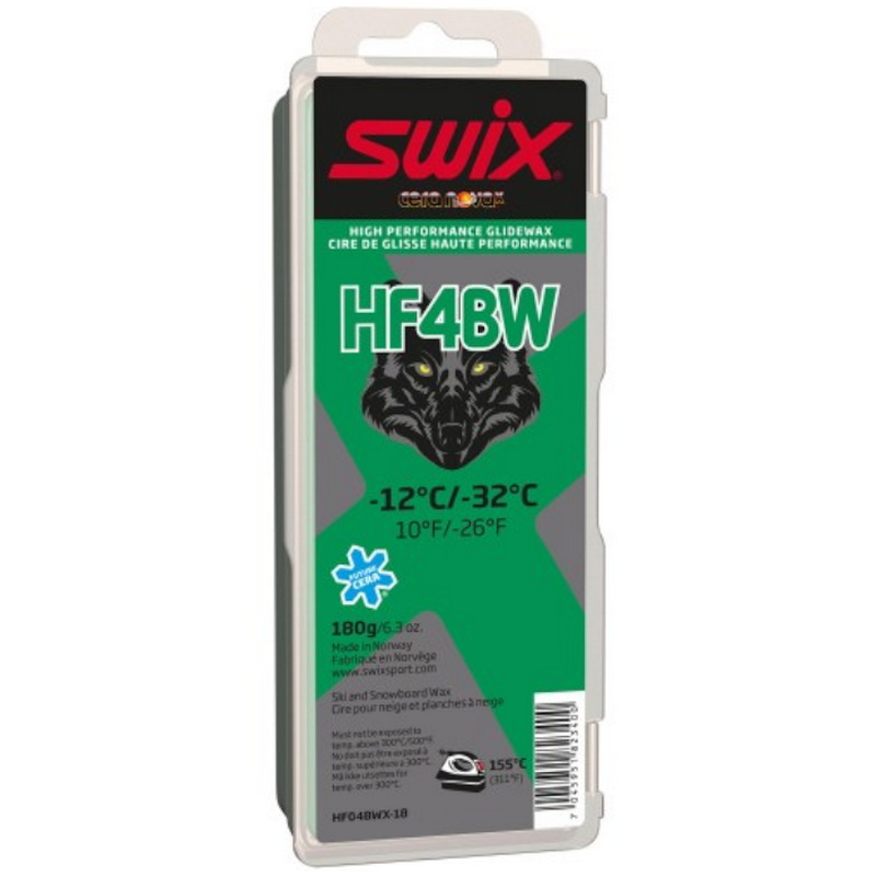 фото Парафин высокофтористый swix hf4bwx black (-12°с -32°с) 180 г.