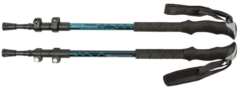 Палки для ходьбы треккинговые раздвижные с удлиненной ручкой 105-135 см Techteam TT HIMALAYAS NN011703 celadon