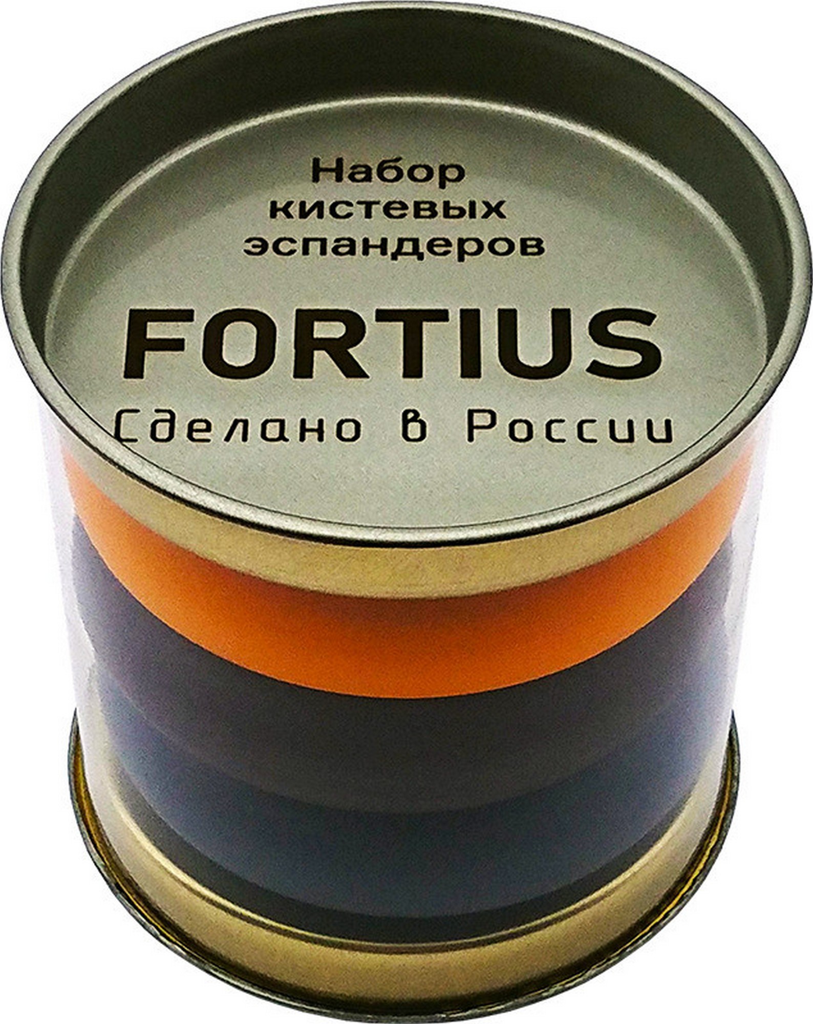 Набор кистевых эспандеров Fortius 3шт. (40, 50, 60 кг), тубус H180701-405060SETТ 1588_2000