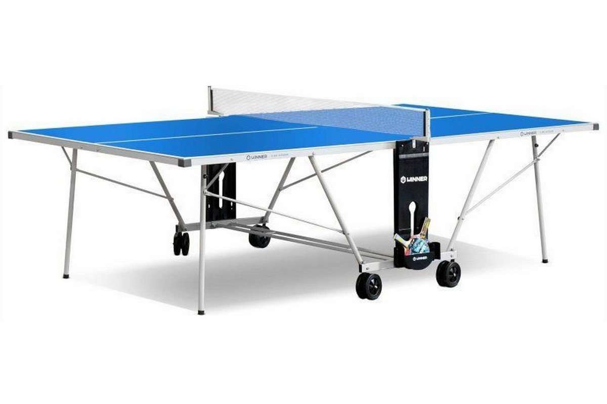Теннисный стол всепогодный Winner S-600 Outdoor 274х152,5х76 см, с сеткой 51.370.00.0_D