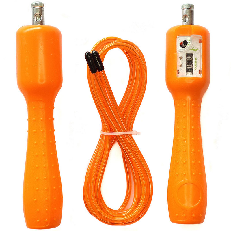 Скакалка со счетчиком 2.8 м. (оранжевая) (E32659) Sportex JJ-145-3,  - купить со скидкой