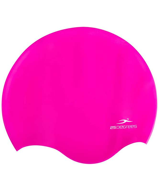 фото Шапочка для плавания 25degrees diva pink, силикон, подростковый, для длинных волос