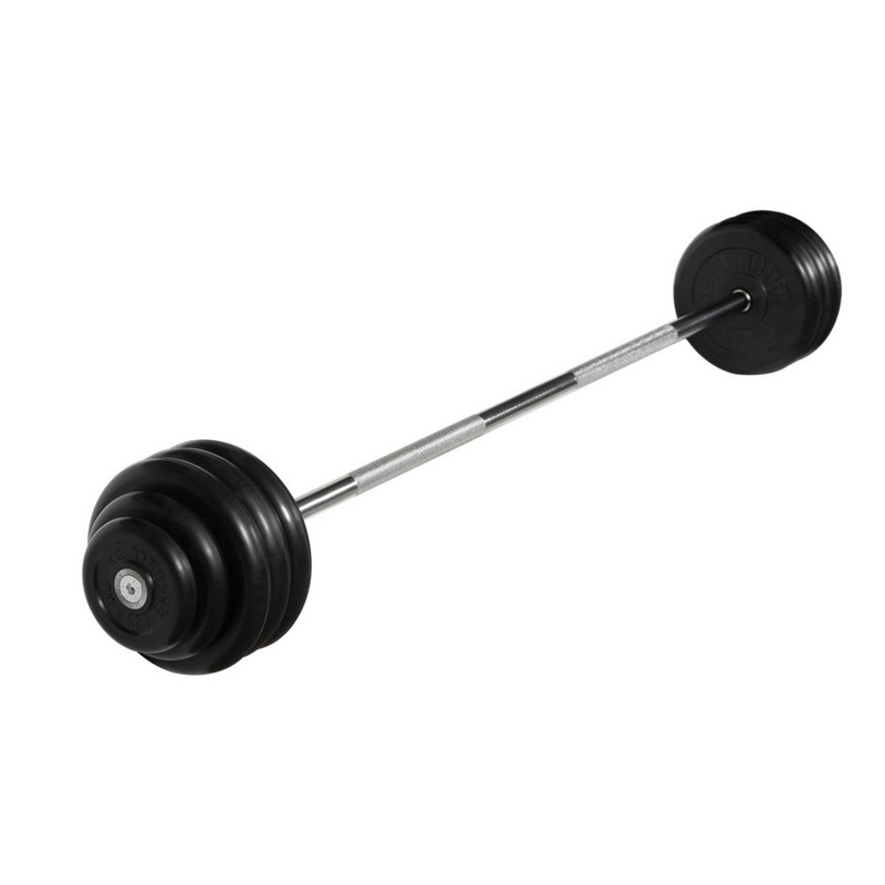 

Штанга неразборная с чёрными дисками MB Barbell d25 мм, 42,5 кг MB-BarMW-B42,5