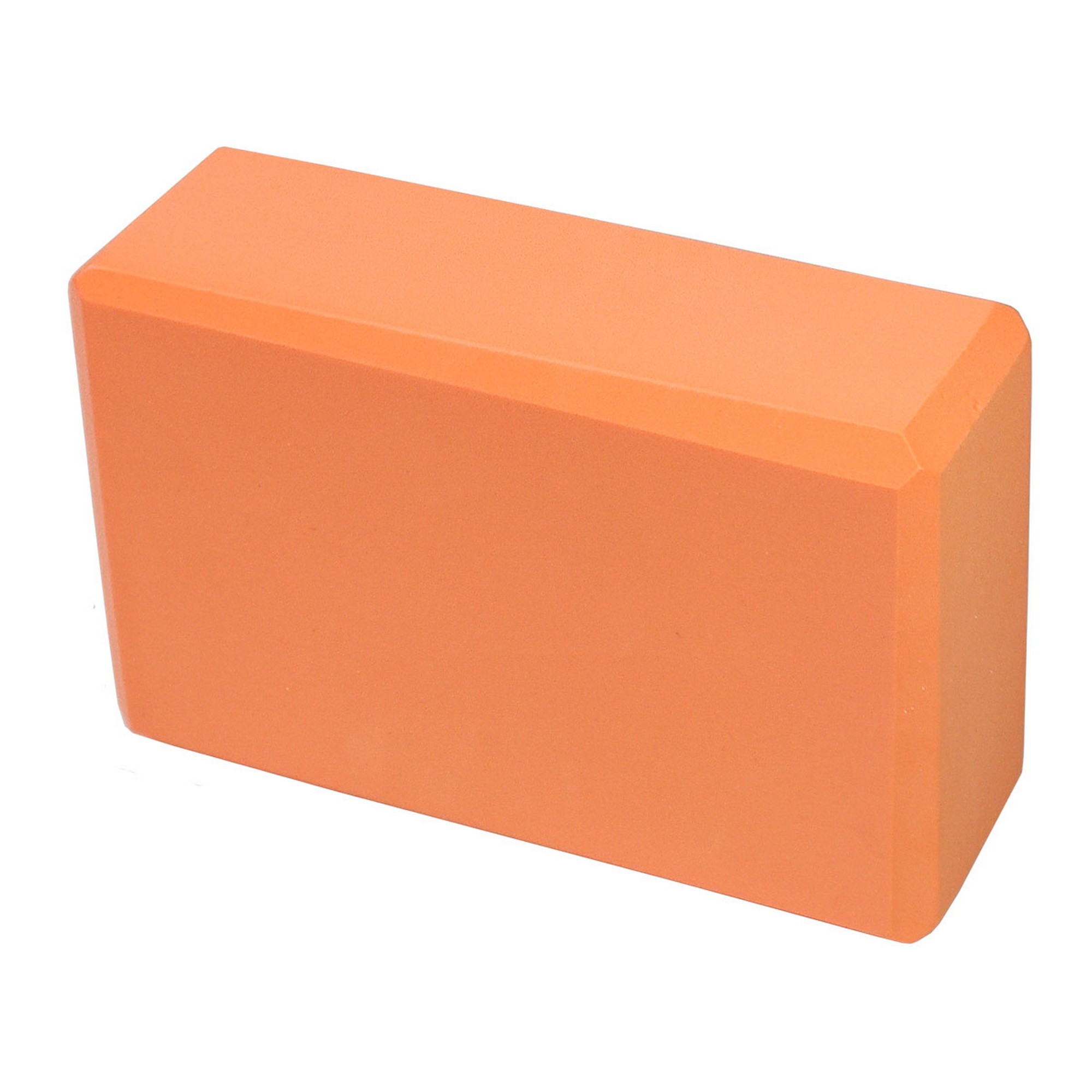 Йога блок Sportex полумягкий, из вспененного ЭВА 22,3х15х7,6 см E39131-8 оранжевый