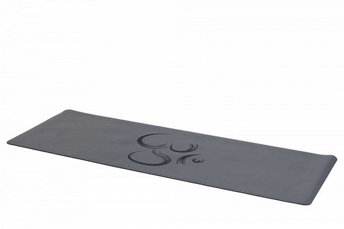 фото Коврик для йоги 185x68x0,4 см inex yoga pu mat полиуретан c гравировкой pumat-120 темно-серый