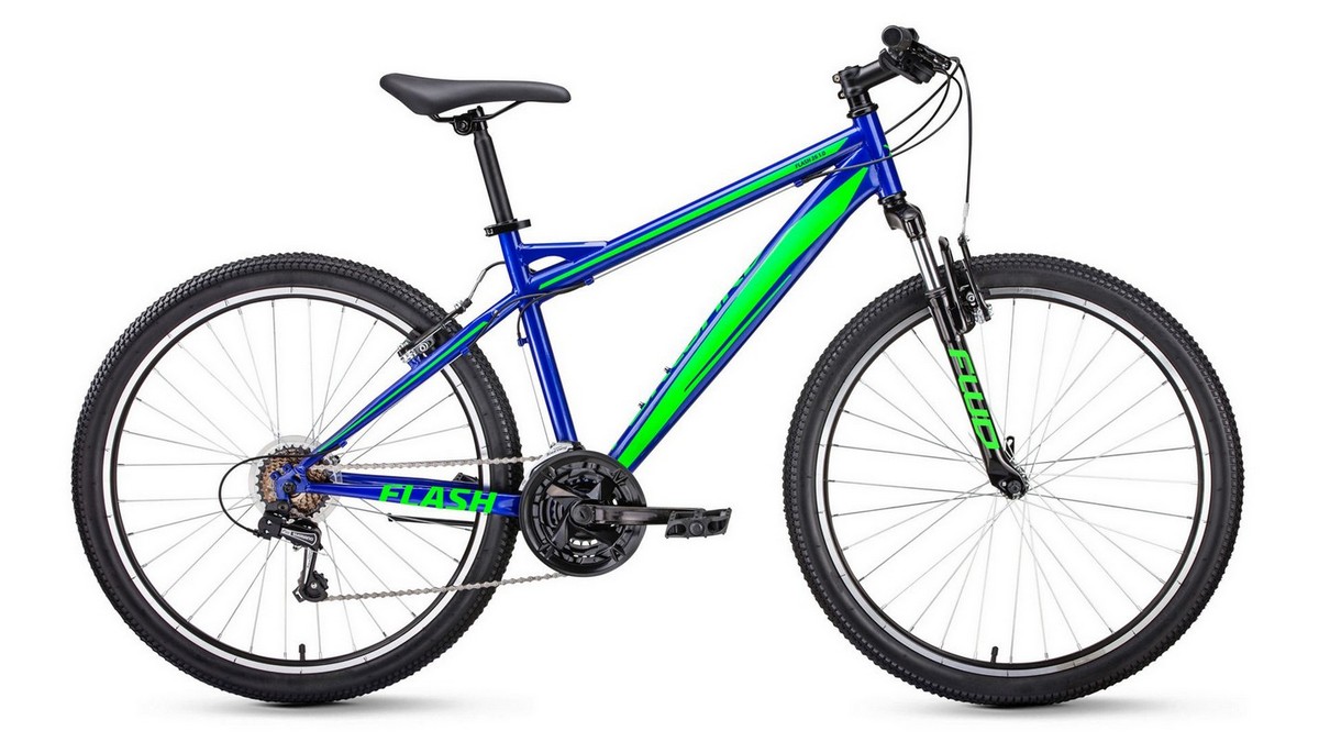 фото Велосипед forward flash 26 1.0 синий\светло-зеленый 19-20 г forward (велосипеды)