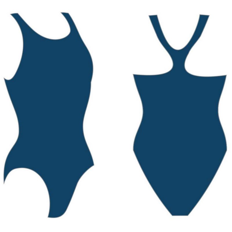фото Купальник atemi женский для бассейна, борцовка bw 2 2 темно-синий