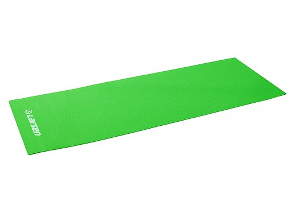 Коврик для фитнеса и йоги Larsen PVC зеленый р173х61х0,6см (повыш плотн) 980_700
