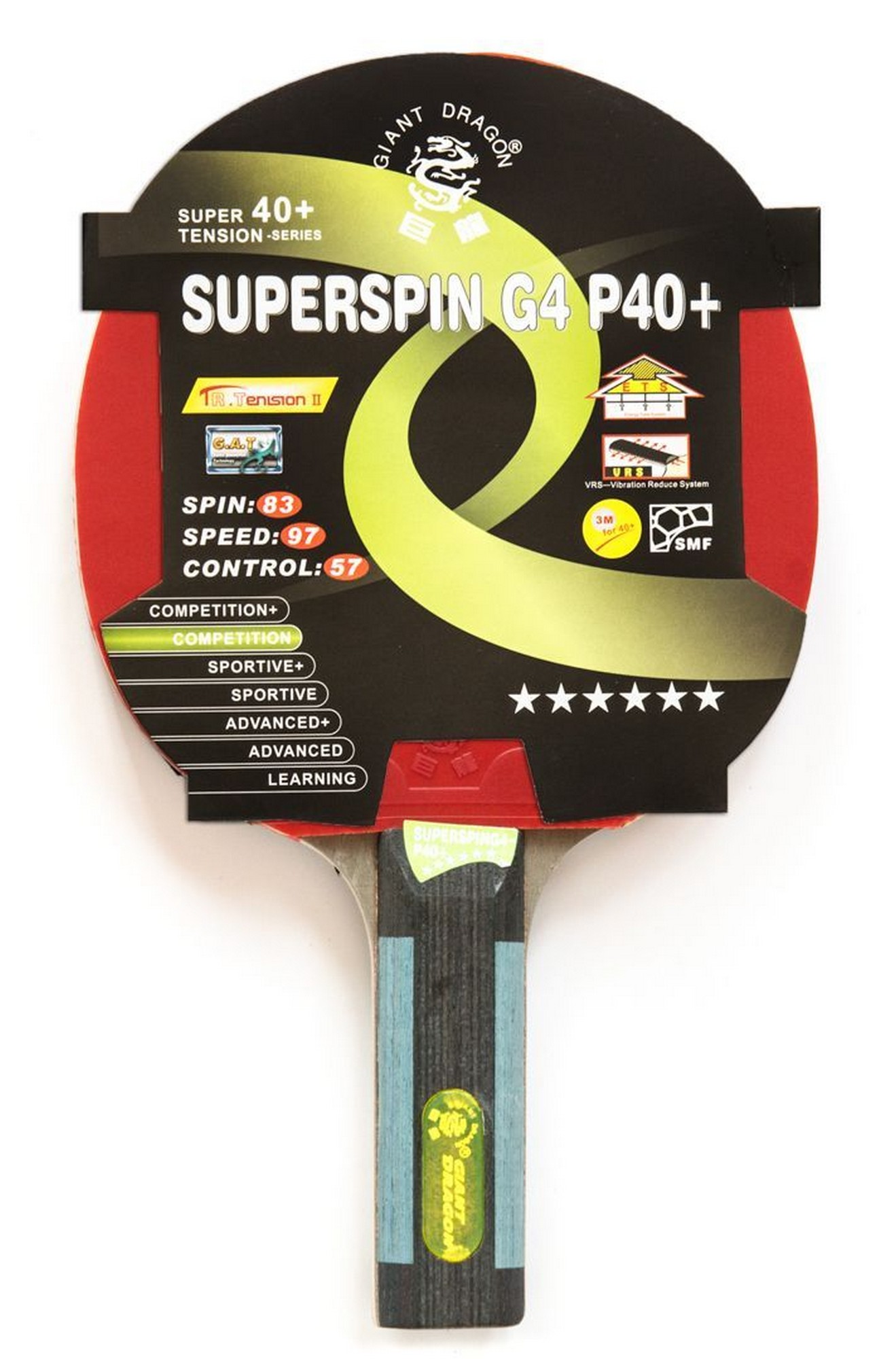 Купить Теннисная ракетка Weekend Dragon Superspin 6 Star New (прямая) 51.626.05.3,