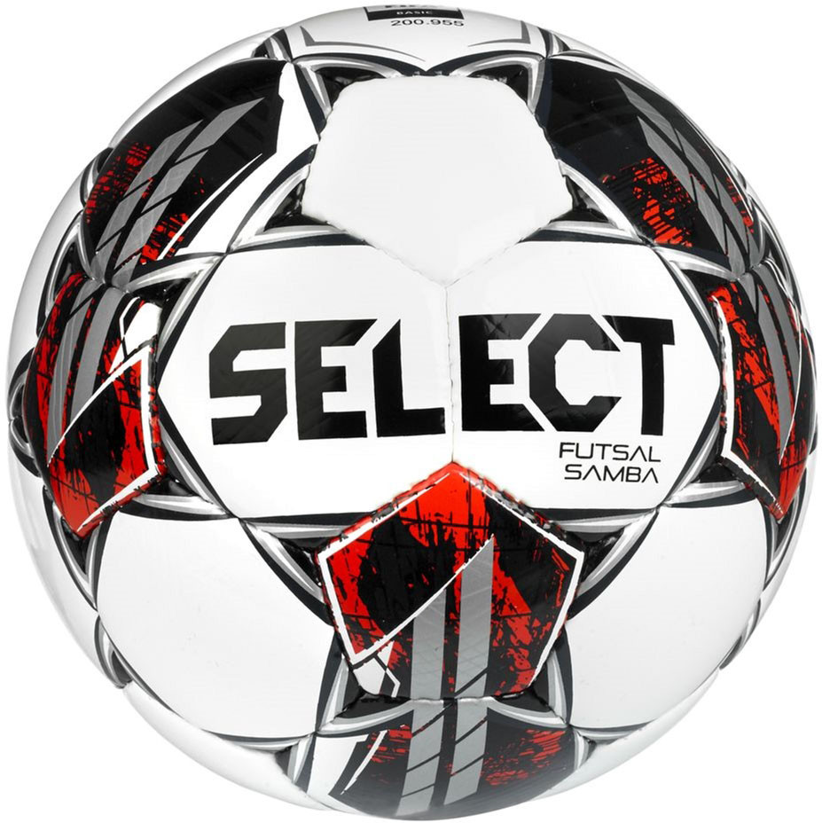 фото Мяч футзальный select futsal samba v22 1063460009, р.4,fifa basic, 32п, тпу, руч.сш, бел-кр-черн