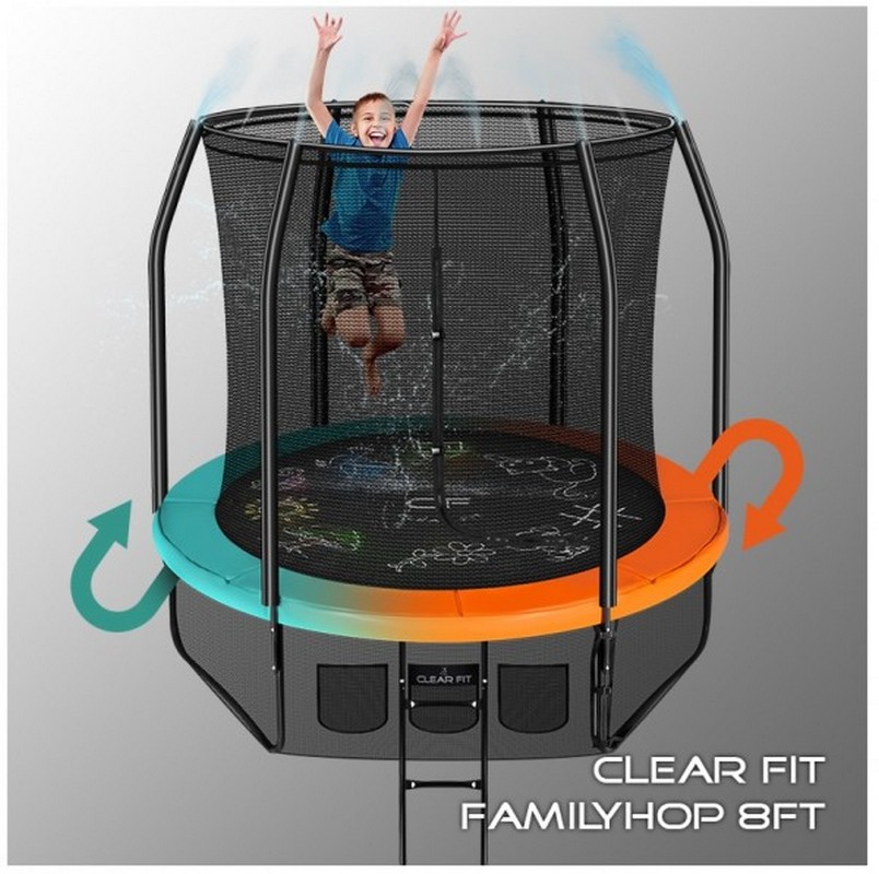 фото Батут clear fit familyhop 244 см 8ft