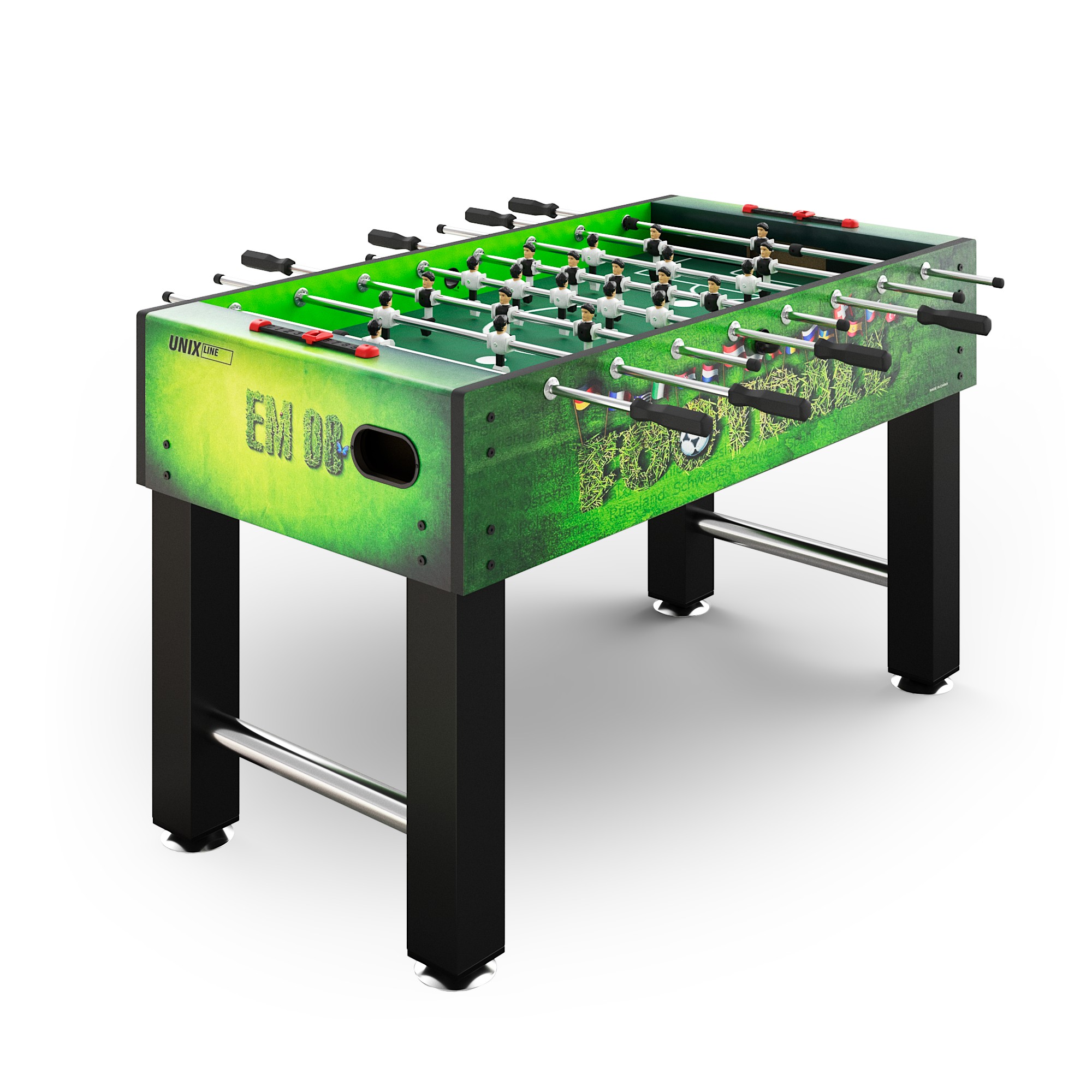 Игровой стол Unix Line Футбол - Кикер (140х74 cм) GTSFU140X74GR Green 2000_2000