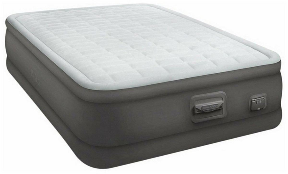 фото Надувной матрас (кровать) 152х203х46см intex premaire elevated airbed 64486