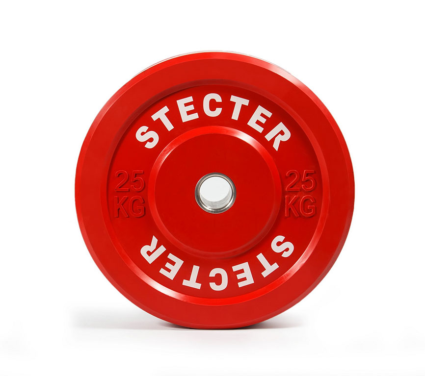 фото Диск тренировочный stecter d50 мм 25 кг (красный) 2195