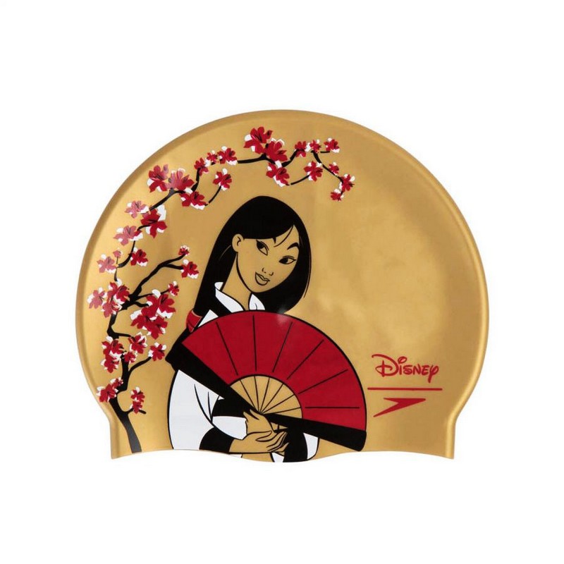 фото Шапочка для плавания speedo disney mulan slogan cap jr 8-08386d921 золотистый