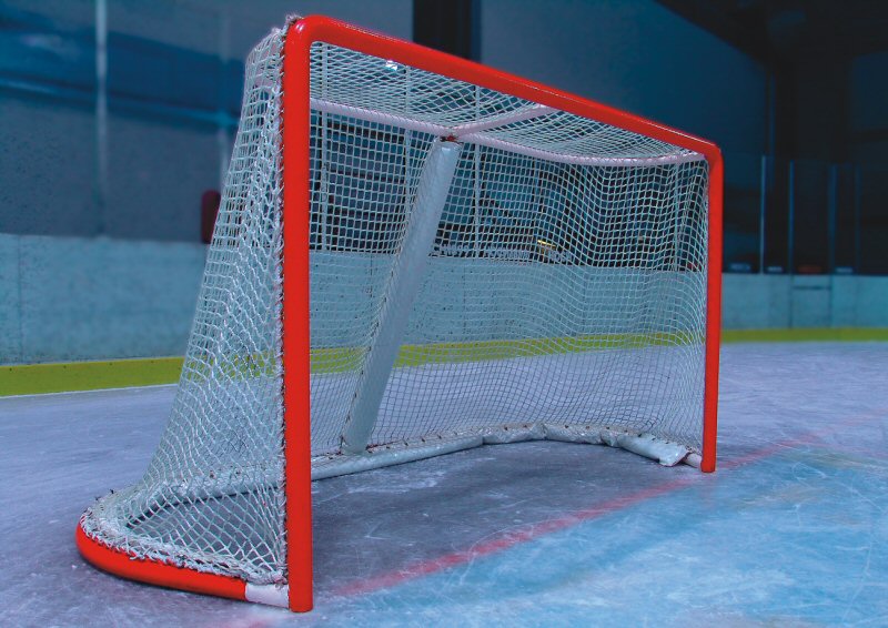 фото Сетка для хоккейных ворот фси нить 3,5 мм (1,85х1,25х0,5х1,15м) 3035-03 белый