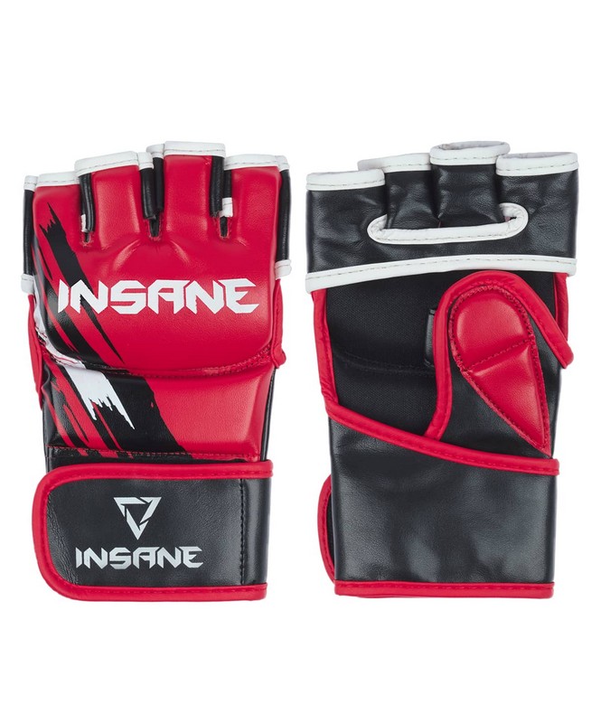 Перчатки для MMA Insane FALCON, ПУ, красный,  - купить со скидкой