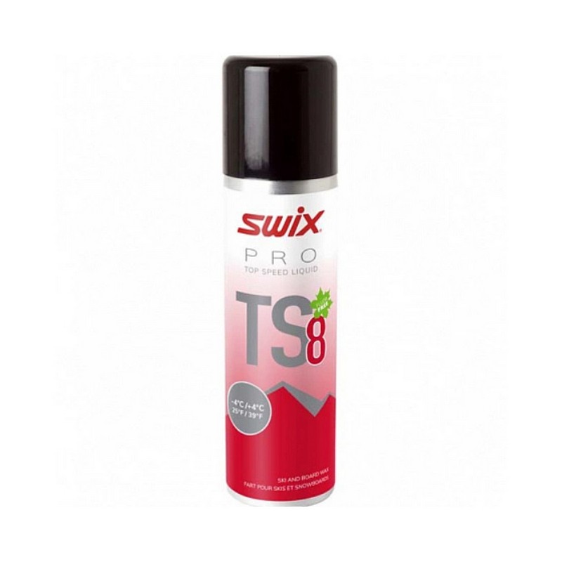 фото Парафин углеводородный, жидкий swix ts8 red (-4°с +4°с) 50 ml ts08l-12