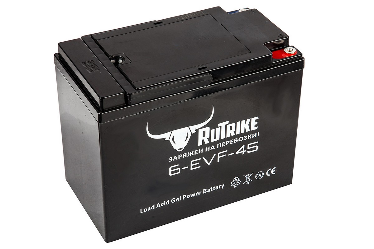 Тяговый гелевый аккумулятор RuTrike 6-EVF-45 21663