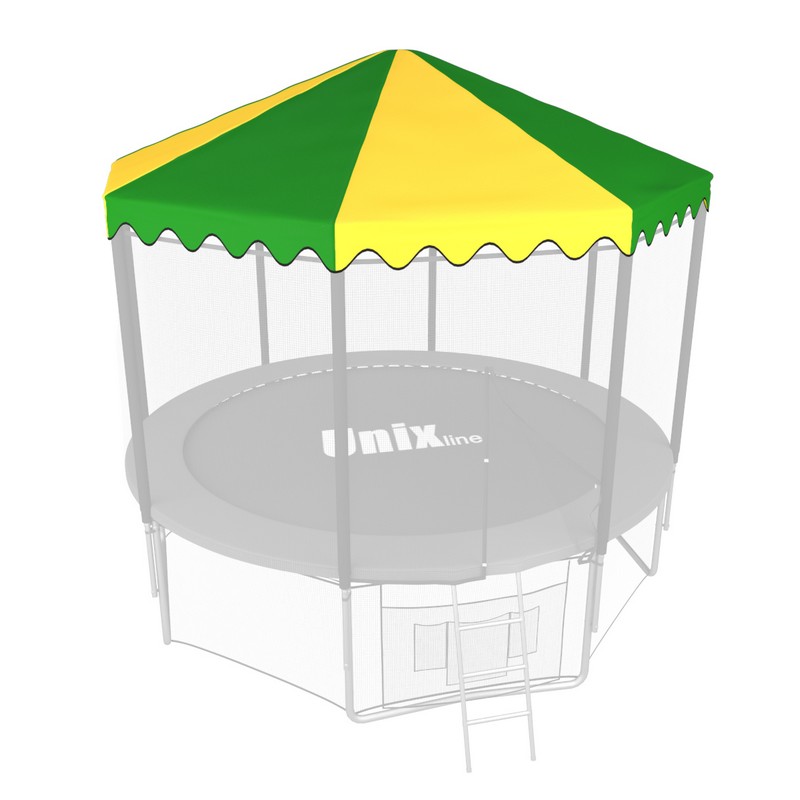 Крыша для батута Unix line 8 ft green yellow