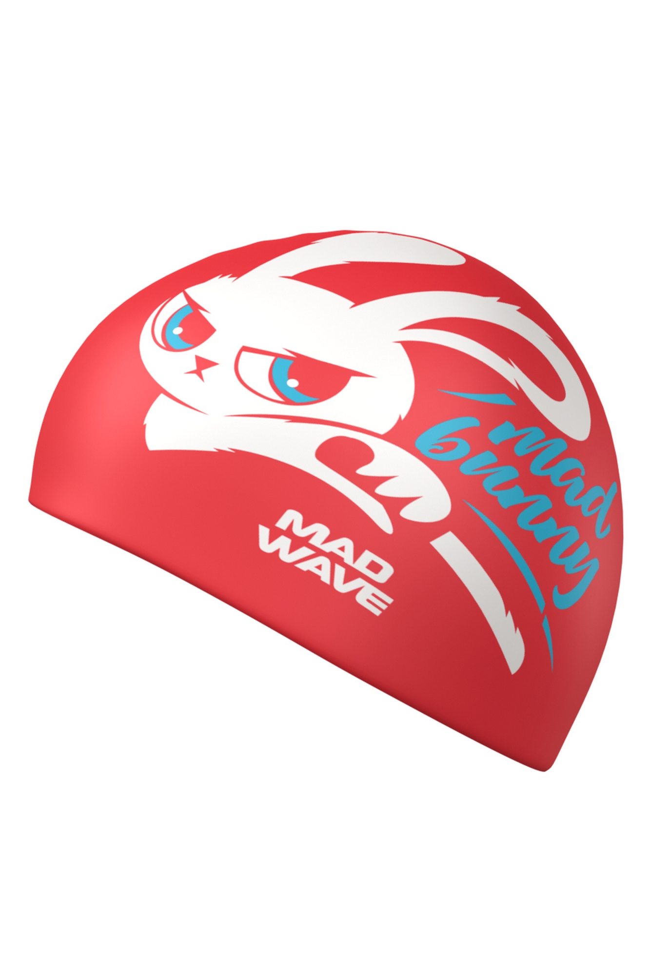 Юниорская силиконовая шапочка Mad Wave Bunny M0574 15 0 00W Красный 1333_2000