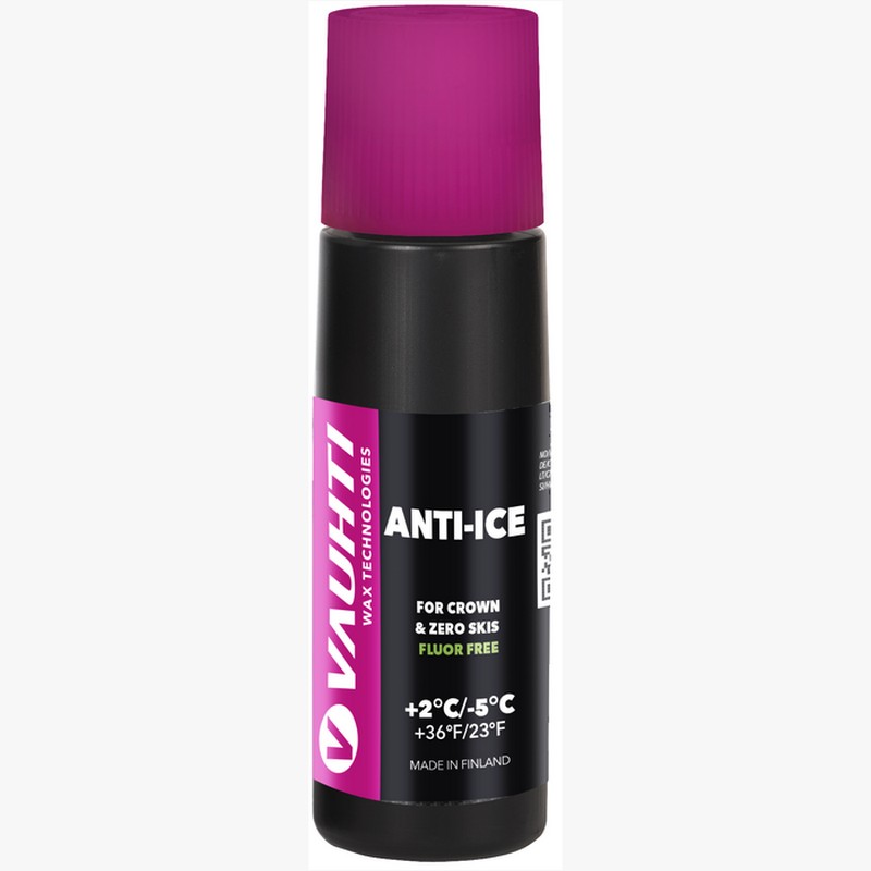 

Уход за лыжами Vauhti Эмульсия для лыж с насечками Anti-Ice (+2°С -5°С) 80 ml.