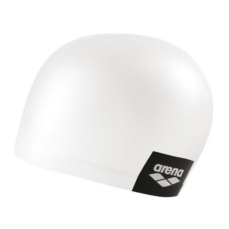 Шапочка для плавания Arena Logo Moulded Cap 001912200, белый, силикон,  - купить со скидкой