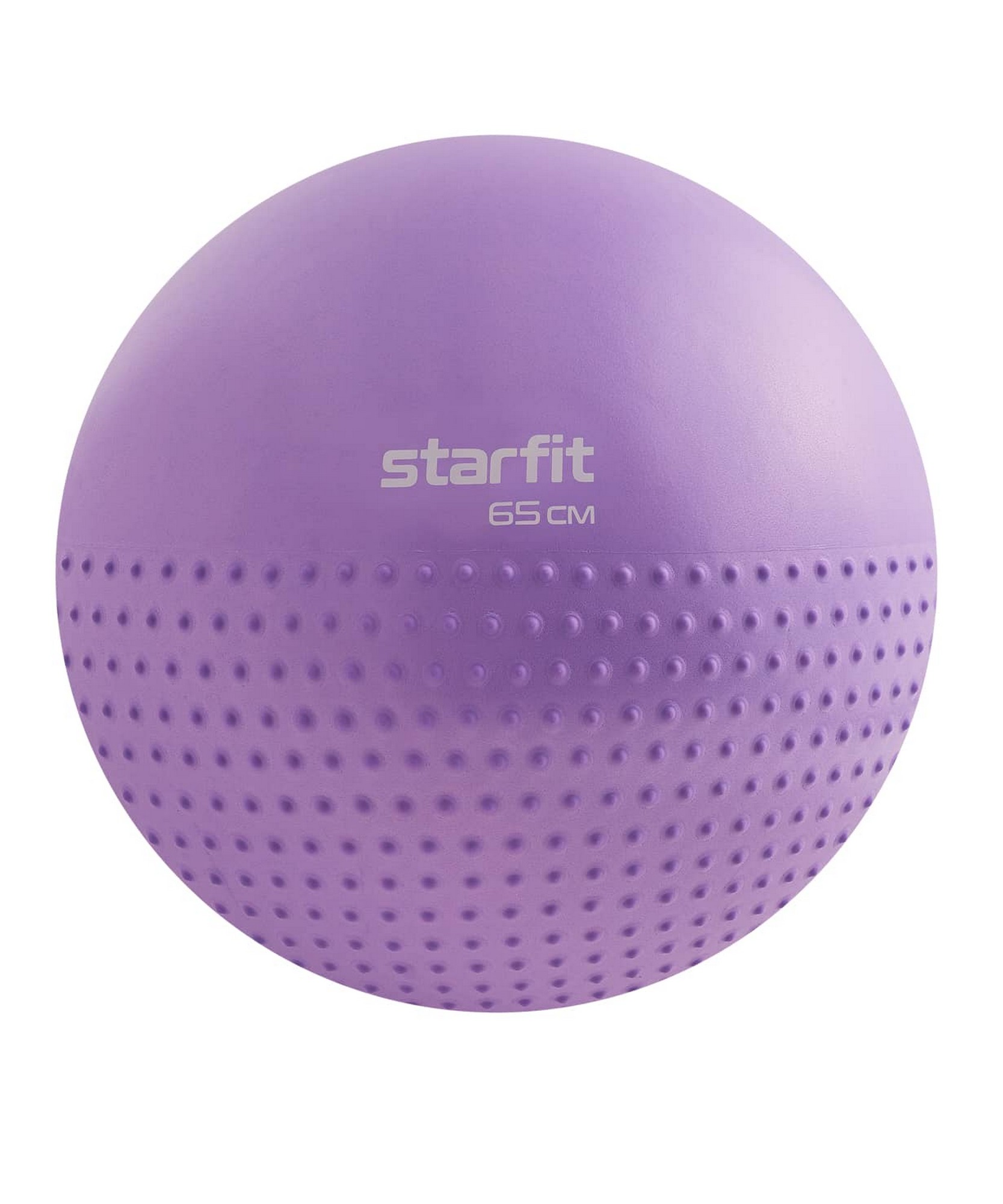 Купить Фитбол полумассажный d65см Star Fit GB-201 фиолетовый пастель,