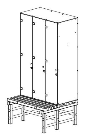 Шкаф 3-1 + скамья-подставка ПТК Спорт 040-1819 287_448