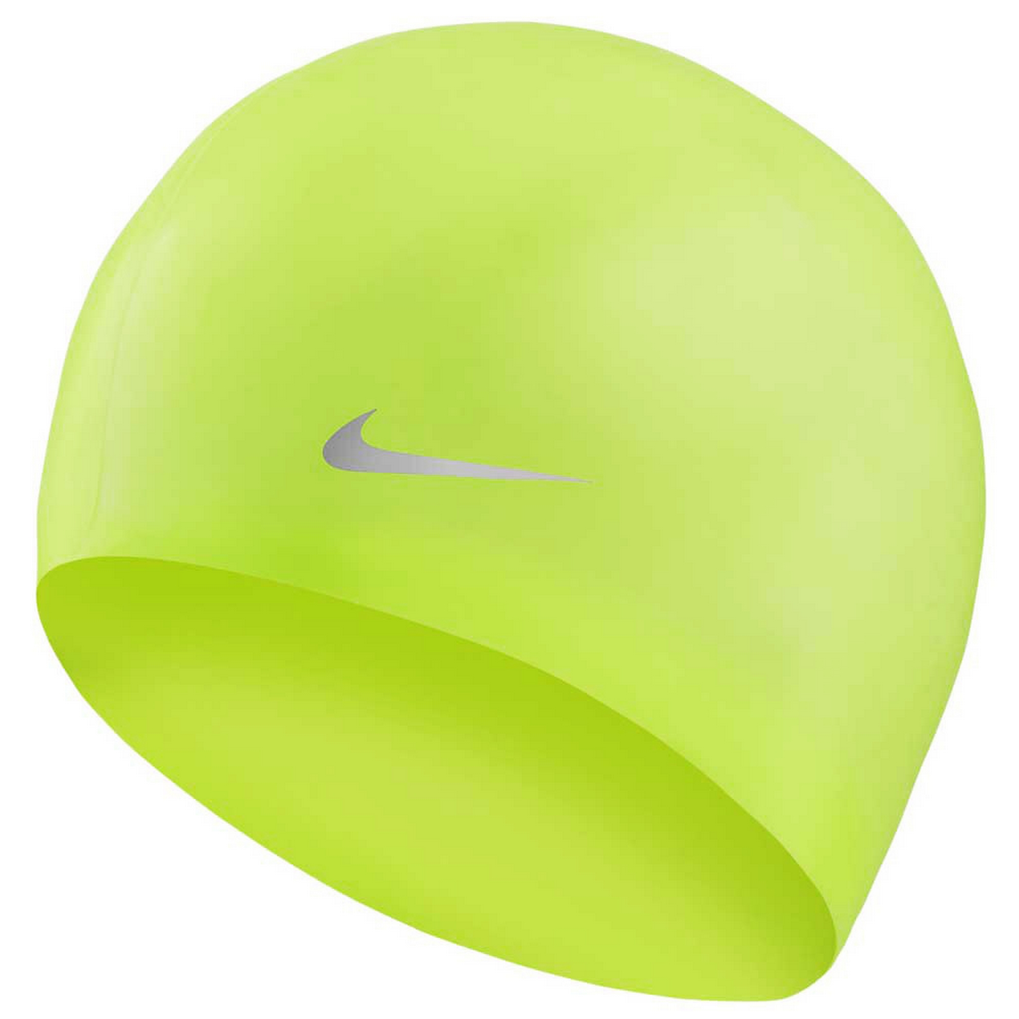 Шапочка для плавания детская Nike Solid Silicone Youth TESS0106737 желтый неон - фото 1