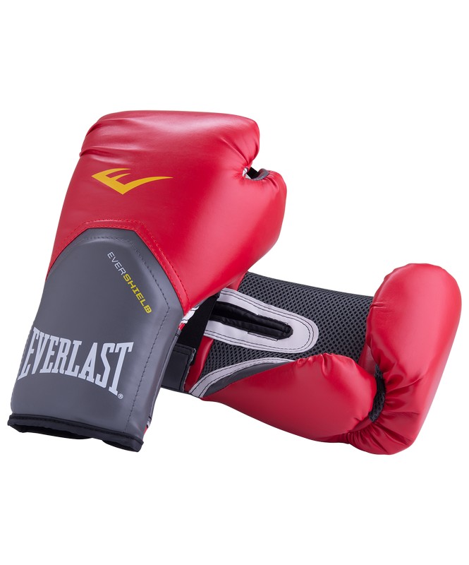 Купить Перчатки боксерские Everlast Pro Style Elite 2112E, 12oz, к/з, красный,