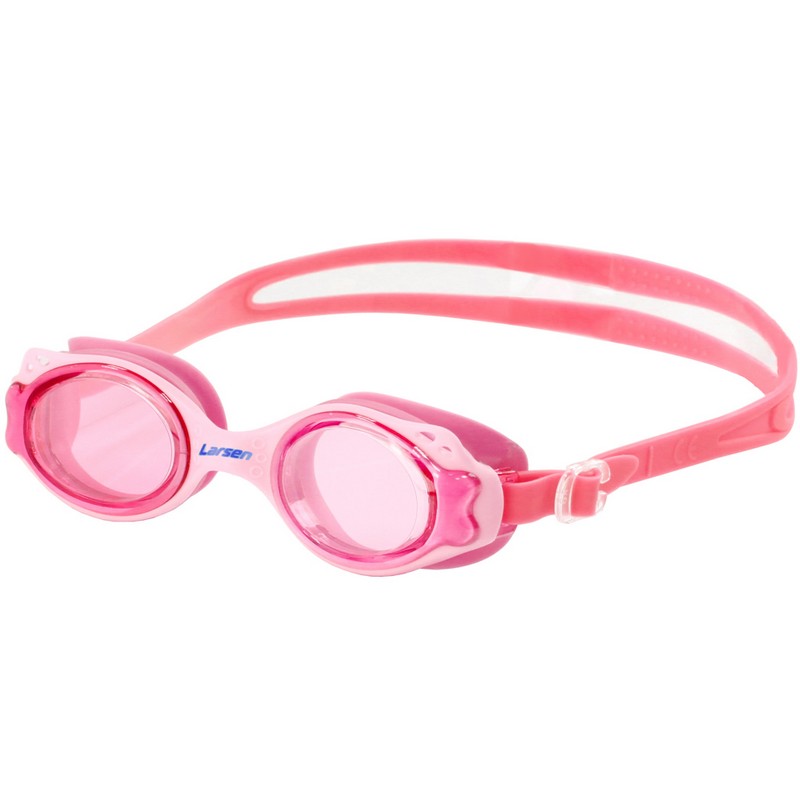 фото Очки для плавания детские larsen ds-gg209 soft pink\pink