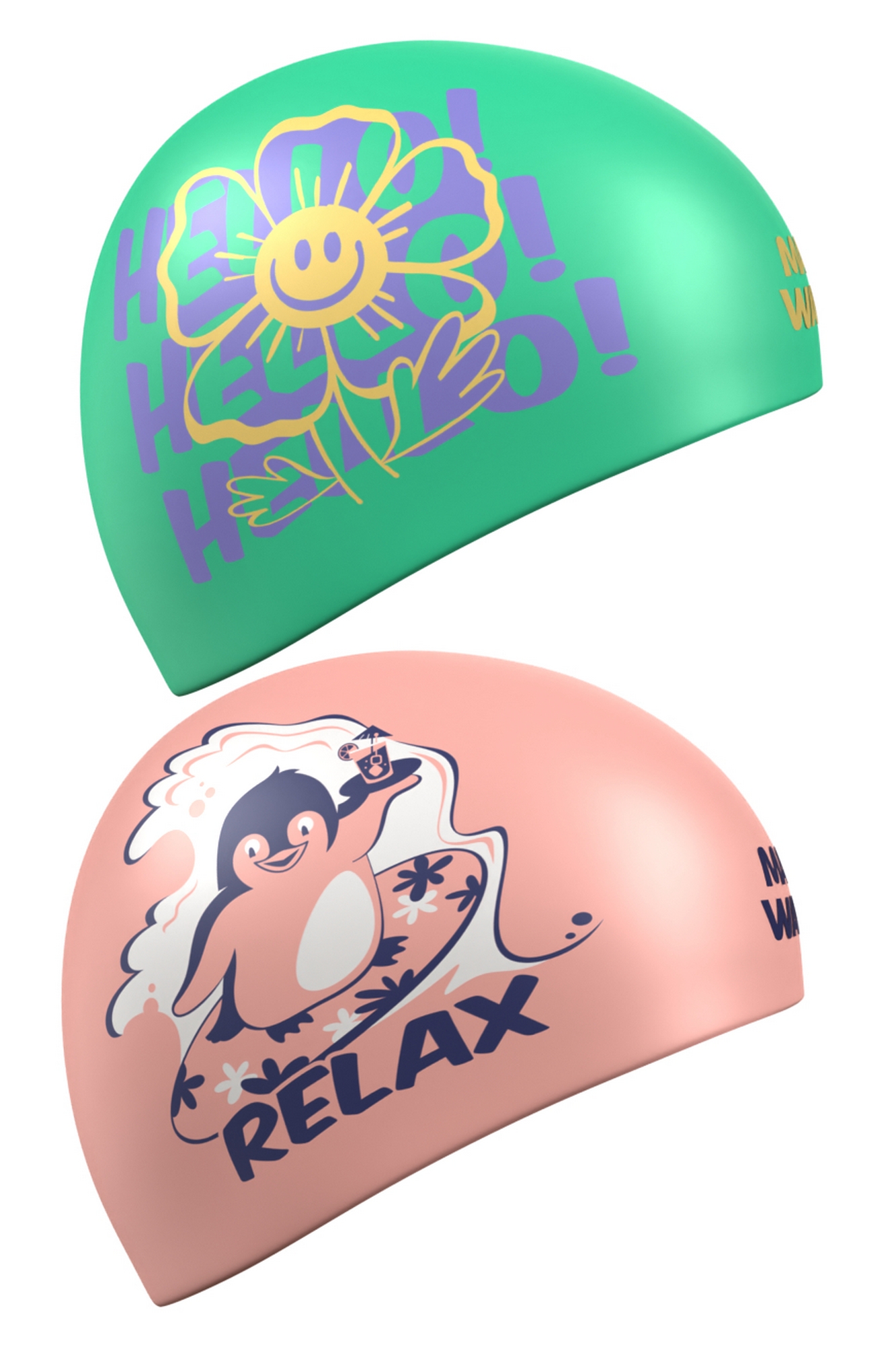 Силиконовая шапочка Mad Wave Reverse Relax M0554 37 0 00W Розовый 1333_2000