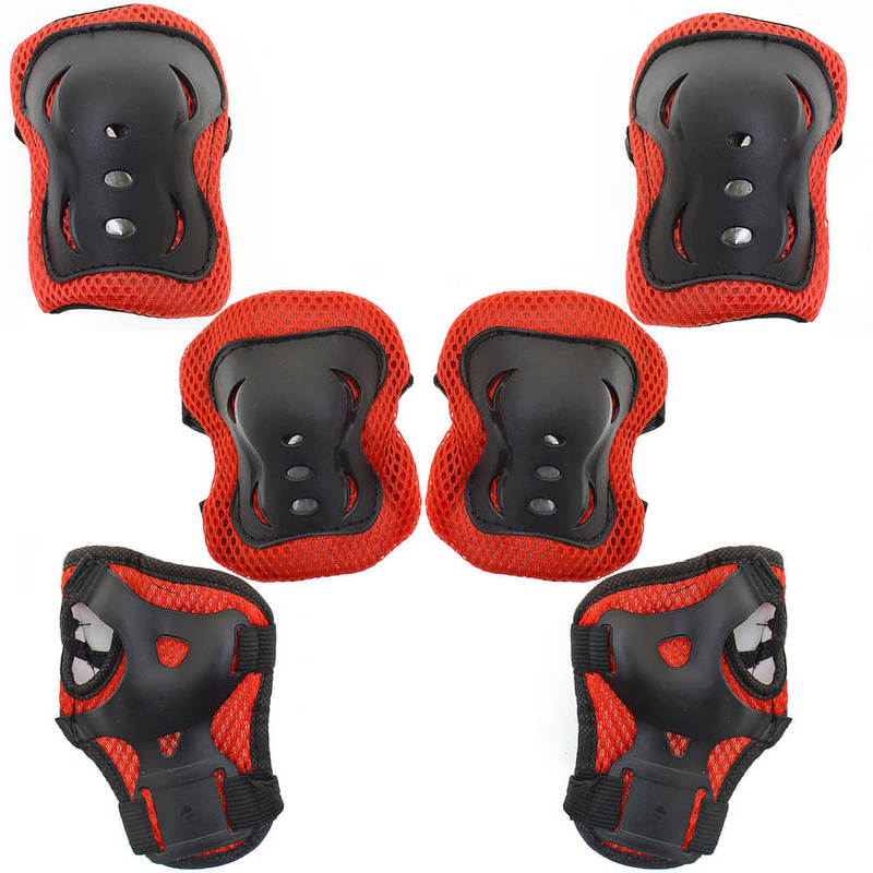 фото Набор защиты 6 предметов р. m (красная) sportex c33730-3