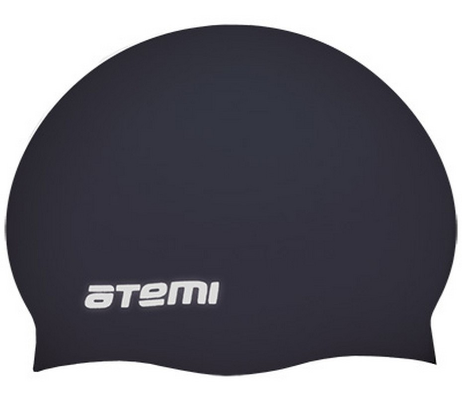 Шапочка для плавания Atemi детская, тонкий силикон, черный TC301