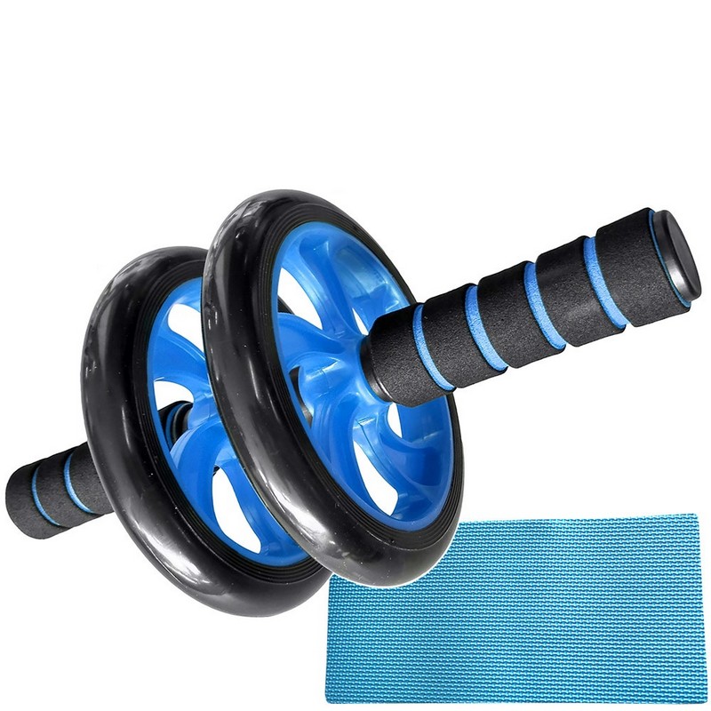 

Ролик для пресса Sportex 2-х рядный, с ковриком C28931-2 синий