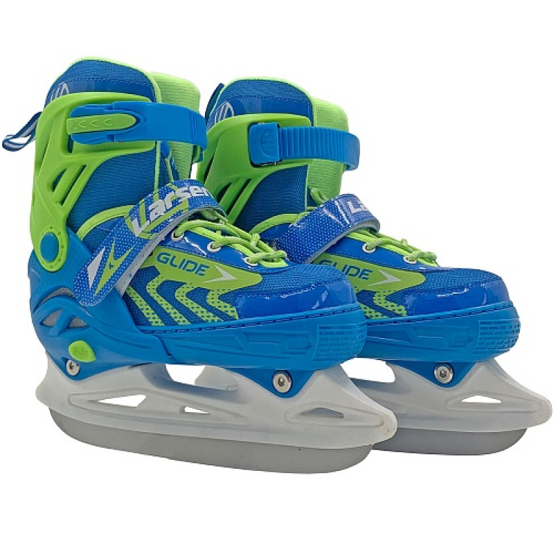 

Коньки ледовые раздвижные Larsen Glide Blue\Green