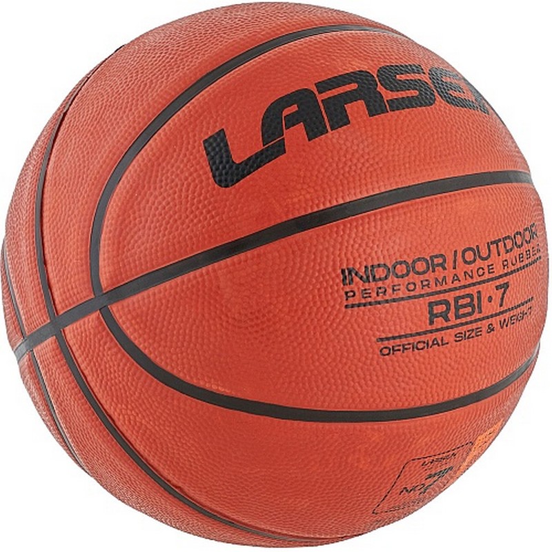 Мяч баскетбольный Larsen RBI-7 Rubber Performance p.7 - фото 1