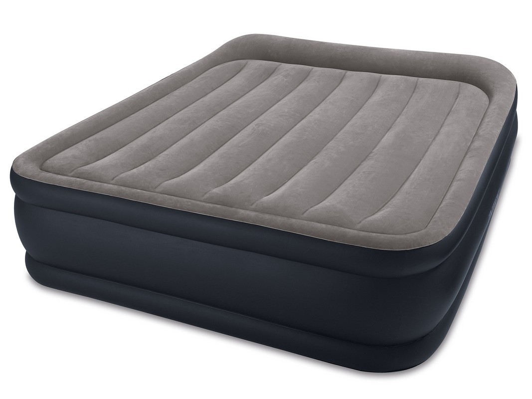 Надувная кровать Intex Deluxe Pillow Rest Raised Bed 152х203х42см, встроенный насос 64136