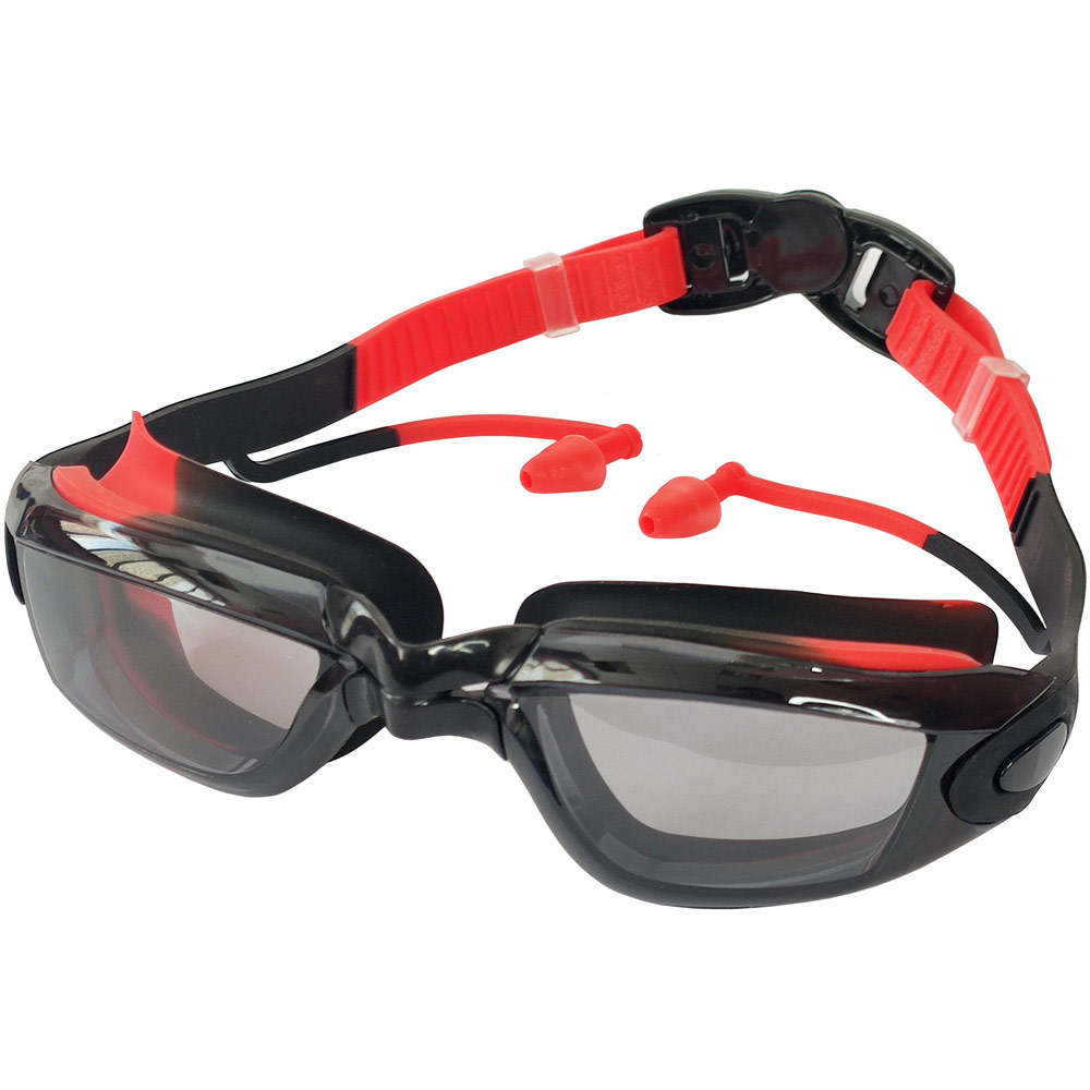 Купить Очки для плавания взрослые (черно-красные) Sportex E33143-5,