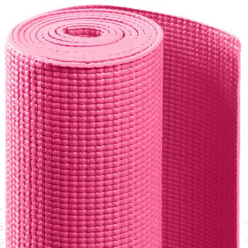 фото Коврик для йоги sportex pvc, 173x61x0,4 см (розовый) hkem112-04-pink