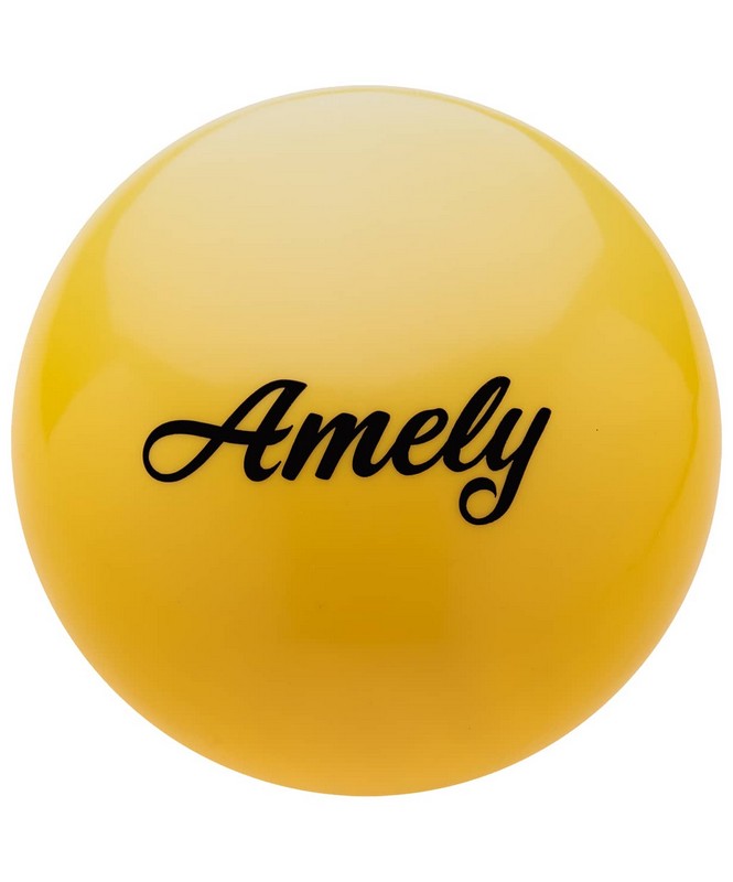 фото Мяч для художественной гимнастики amely d15см agb-101 желтый
