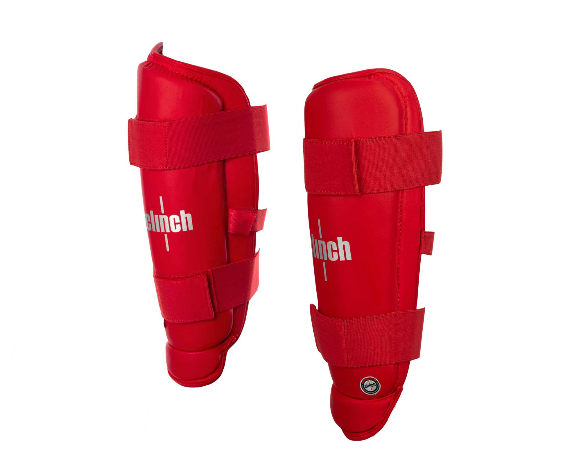 Защита голени Clinch Shin Guard Kick C522 красный 2000_1635