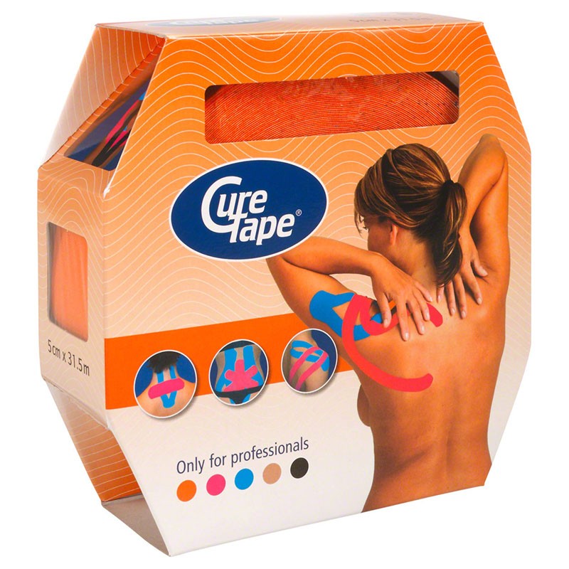 фото Тейп кинезиологический curetape giant roll orange 5 см x 31.5 м 160370 оранжевый