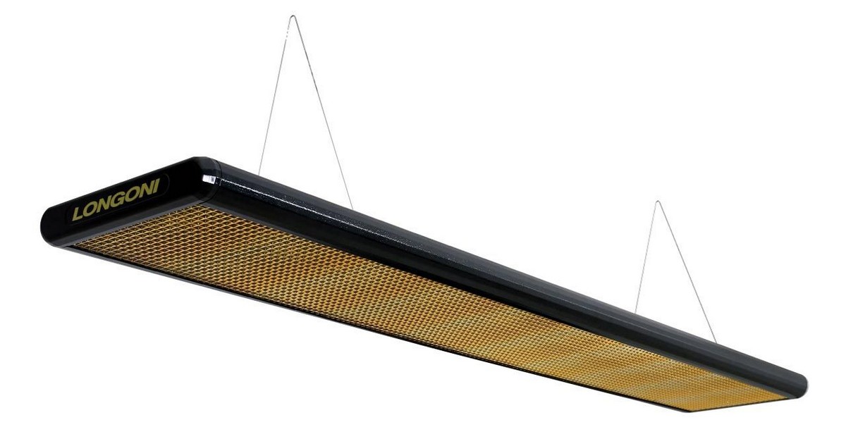 фото Лампа плоская longoni nautilus пирамида 10379 черная, золотистый отражатель
