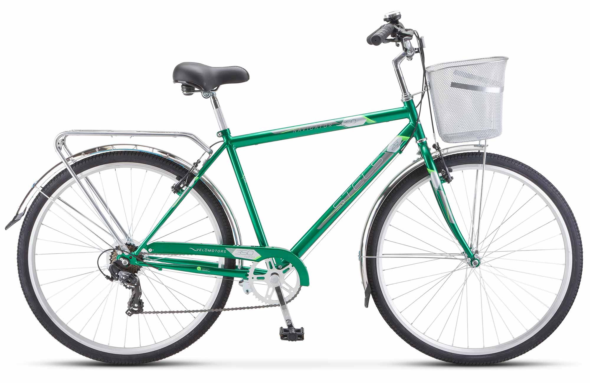 Велосипед 28 quot; Stels Navigator 350 V (7-ск) Z010 LU095304 Зеленый 2023
