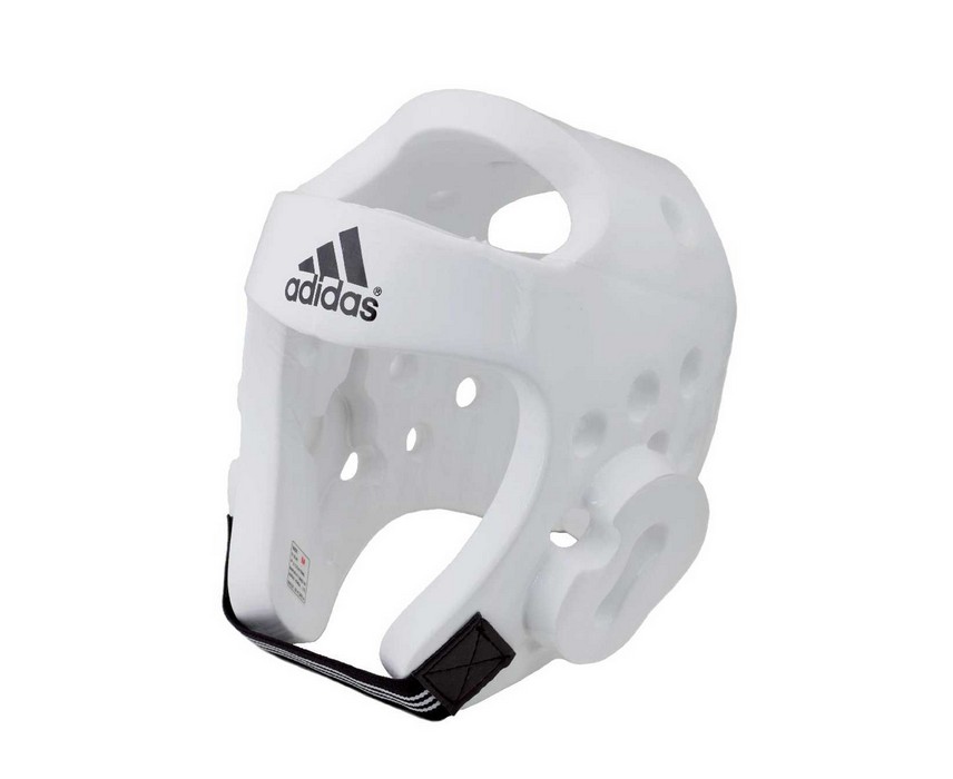Купить Шлем для тхэквондо Adidas Head Guard Dip Foam WTF белый adiTHG01C,