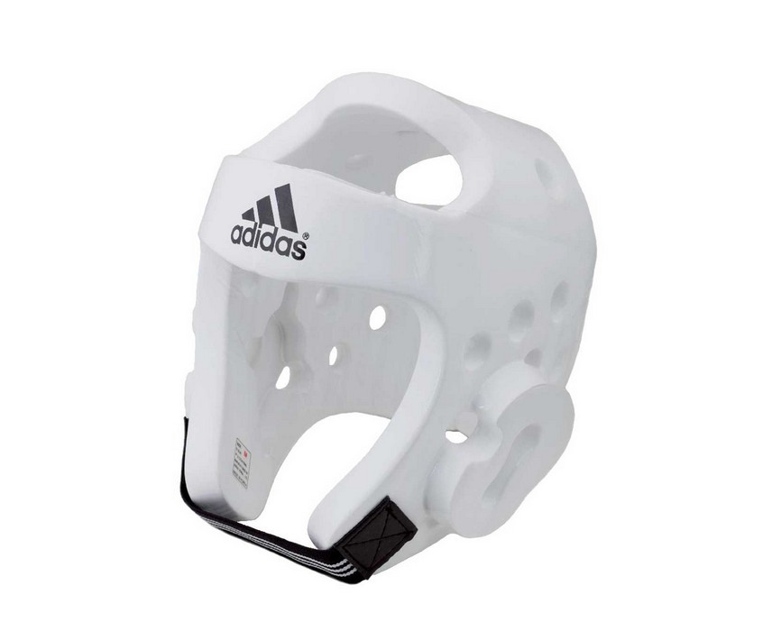 Шлем для тхэквондо Adidas Head Guard Dip Foam WTF белый adiTHG01C 856_700