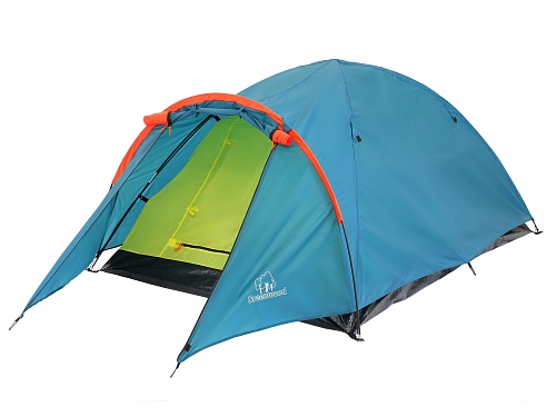 Палатка 2-х местная Greenwood Target 2 синий/оранжевый 500_375